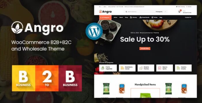 Angro WooCommerce B2B and Wholesale Theme 1.6.1 - Image 1