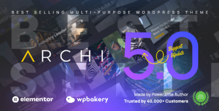 Archi Interior Design & Multipurpose Elementor WordPress Theme