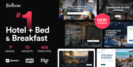 Hotel + Bed and Breakfast Booking Calendar Theme Bellevue