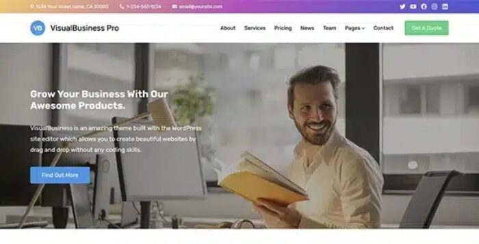 VisualBusiness Pro Theme 1.0.7 - Image 1